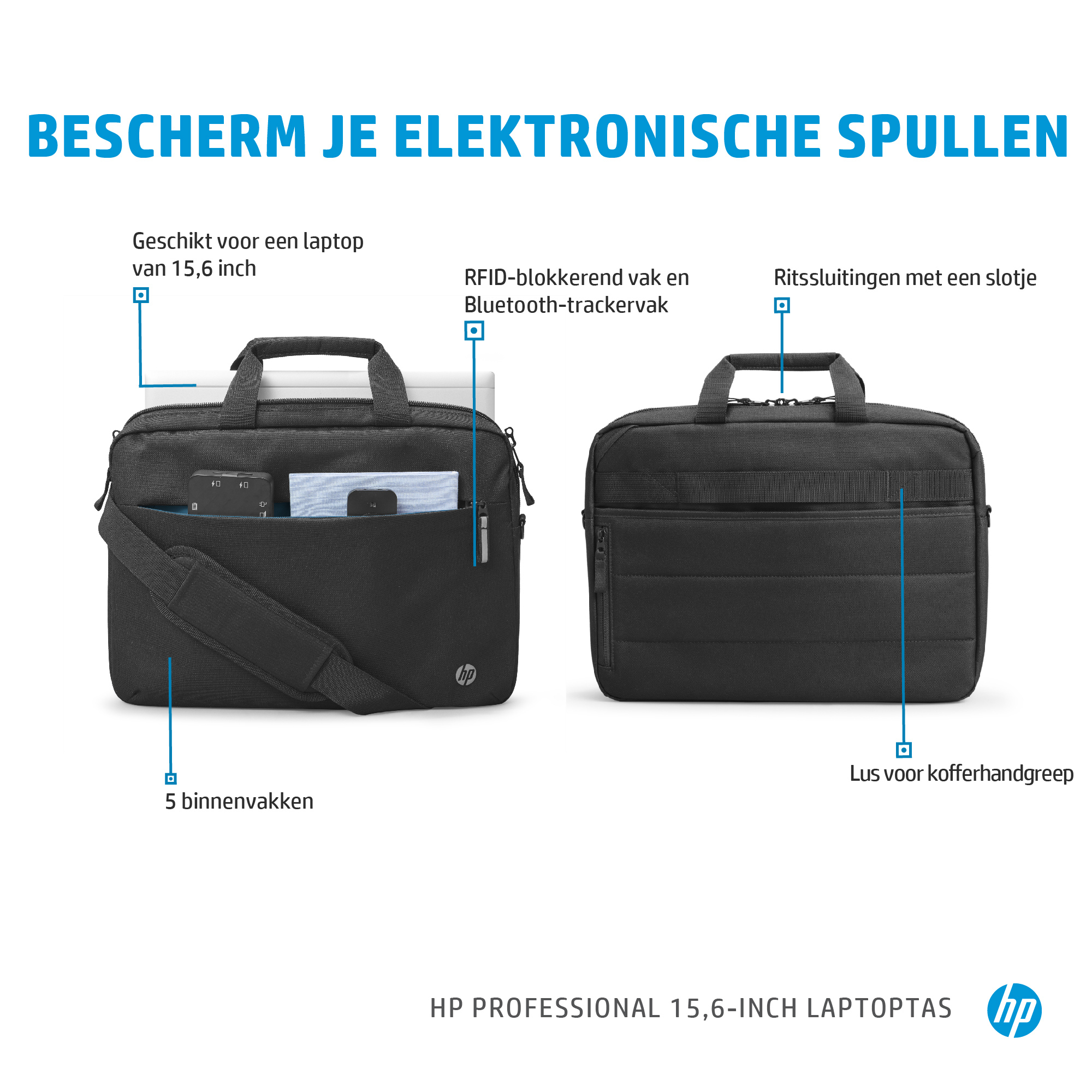 HP Professional 15,6-inch laptoptas - Afbeelding 6