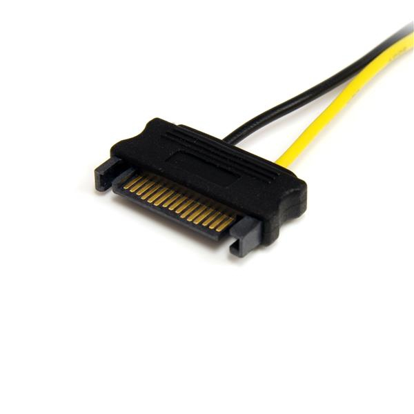StarTech.com 15cm SATA Voeding naar 8-pins PCI Express Videokaart Voeding Verloopkabel - Afbeelding 3