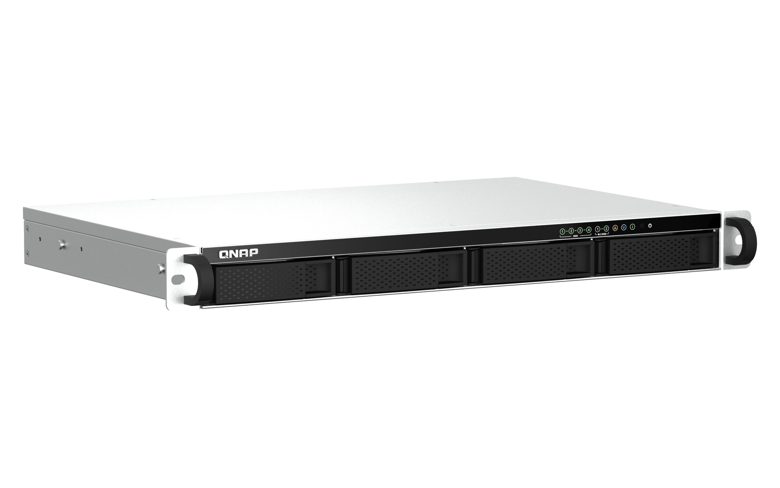 QNAP TS-464eU NAS Rack (1U) Intel® Celeron® N5095 8 GB DDR4 0 TB QNAP Turbo System Aluminium, Zwart - Afbeelding 3