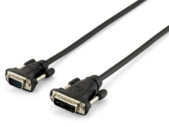Equip 118943 video kabel adapter 1,8 m DVI-A VGA (D-Sub) Zwart - Afbeelding 2