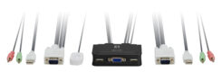 LevelOne KVM-0223 KVM-switch Zwart