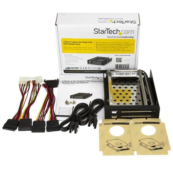 StarTech.com 2-Bay 2,5 inch Hot-Swappable SATA Mobile Rack Backplane - Afbeelding 8