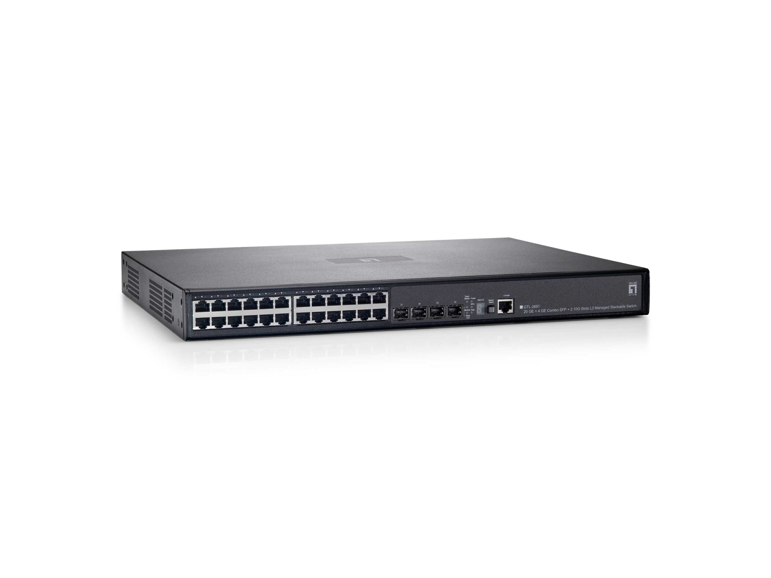 LevelOne GTL-2691 netwerk-switch Managed L3 Gigabit Ethernet (10/100/1000) Zwart - Afbeelding 2