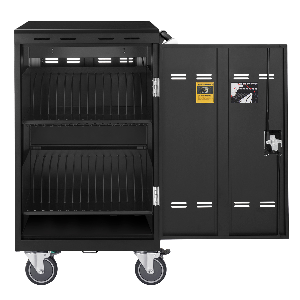 Acer GP.OFG11.00B wagen en kast voor management van draagbare apparatuur Wagentje voor draagbaar apparaatbeheer Zwart - Afbeelding 3