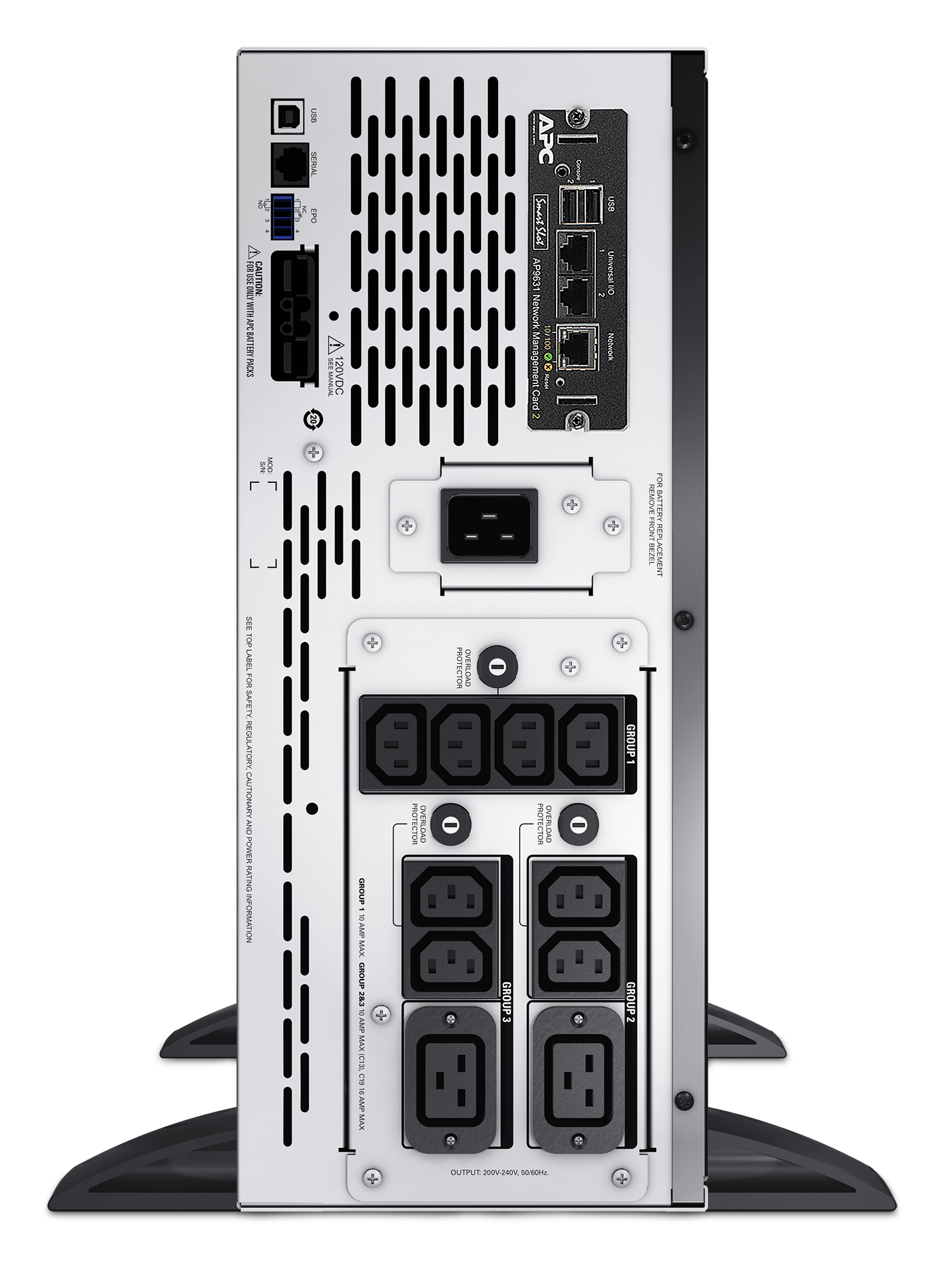 APC Smart-UPS X SMX3000HVNC - 3000VA, 8x C13, 2x C19 uitgang, USB, uitbreidbare runtime, short depth, NMC - Afbeelding 5