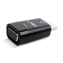 Lindy 38194 tussenstuk voor kabels HDMI Type A (Standard) VGA Zwart
