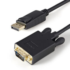 StarTech.com 91 cm lange DisplayPort-naar-VGA-adapterconverterkabel DP naar VGA 1920x1200 zwart - Afbeelding 2
