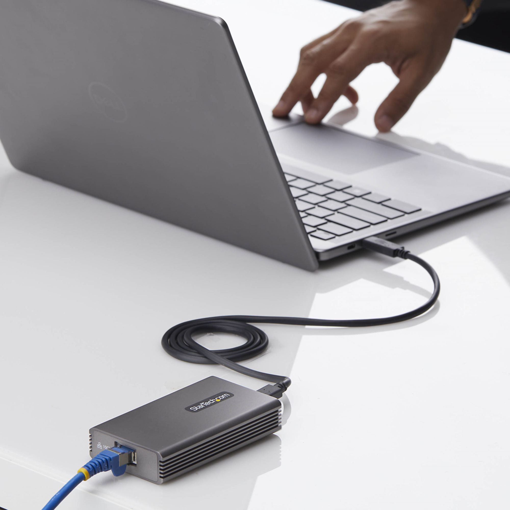 StarTech.com USB4 naar Ethernet Adapter, 10GbE, Multi-Gigabit, Thunderbolt Compatibel, 10GBASE-T/5G/2.5G NIC, 10G LAN Adapter, 0,5m USB4 Kabel, Win/Mac, TAA - Afbeelding 6