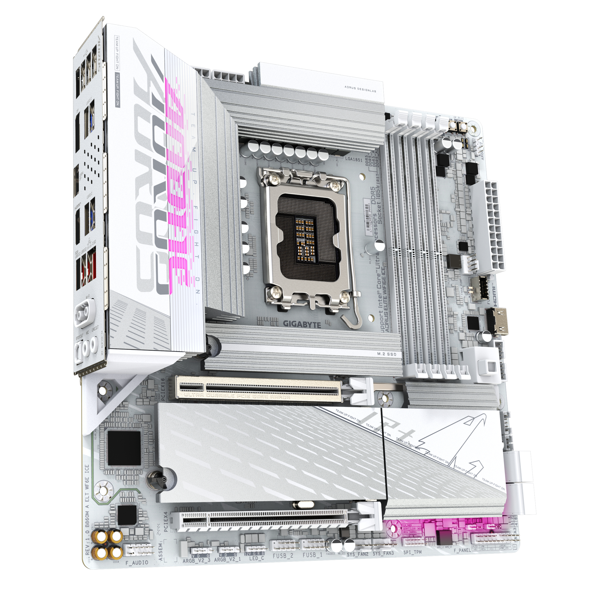 GIGABYTE B860M AORUS ELITE WF6E ICE Intel B860 LGA 1851 (Socket V1) micro ATX - Afbeelding 4