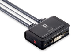 LevelOne KVM-0260 KVM-switch Zwart, Grijs