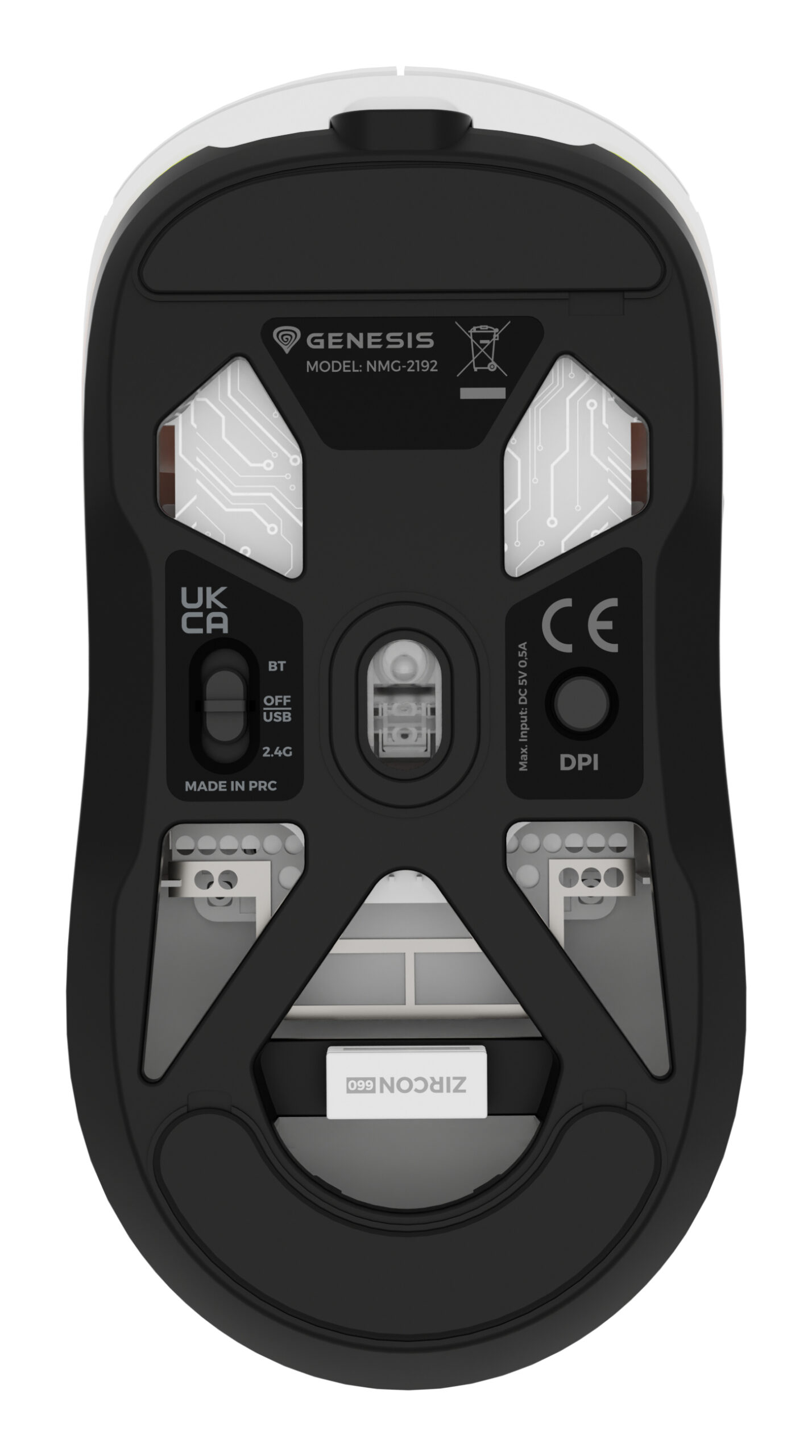 GENESIS Zircon 660 muis Gamen Rechtshandig RF Wireless + Bluetooth + USB Type-A Optisch 12000 DPI - Afbeelding 12