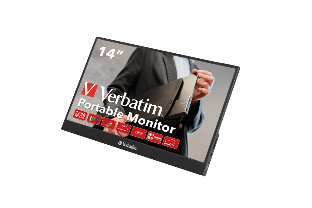 Verbatim 49590 computer monitor 35,6 cm (14") 1920 x 1080 Pixels Full HD LCD Zwart - Afbeelding 7