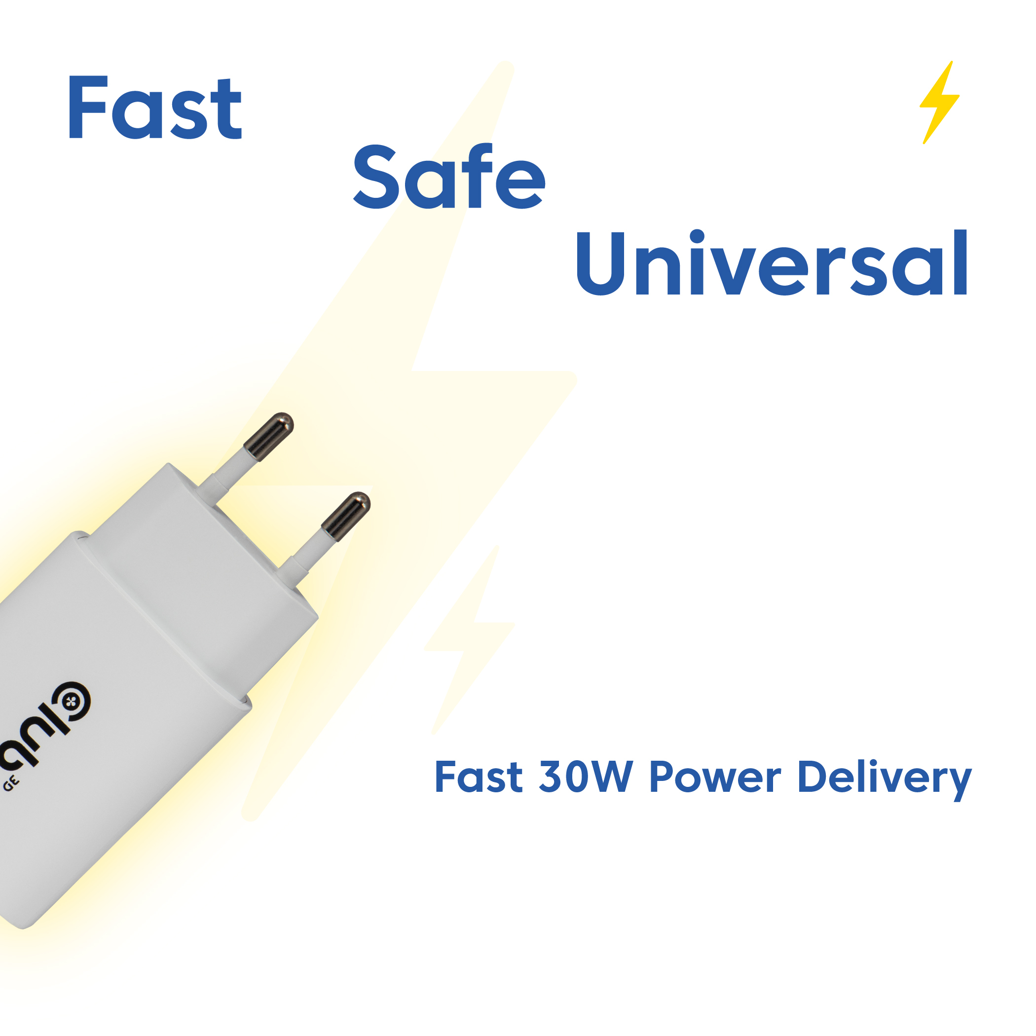 CLUB3D 2-Pack USB C Charger 30 Watt Whit - Afbeelding 4