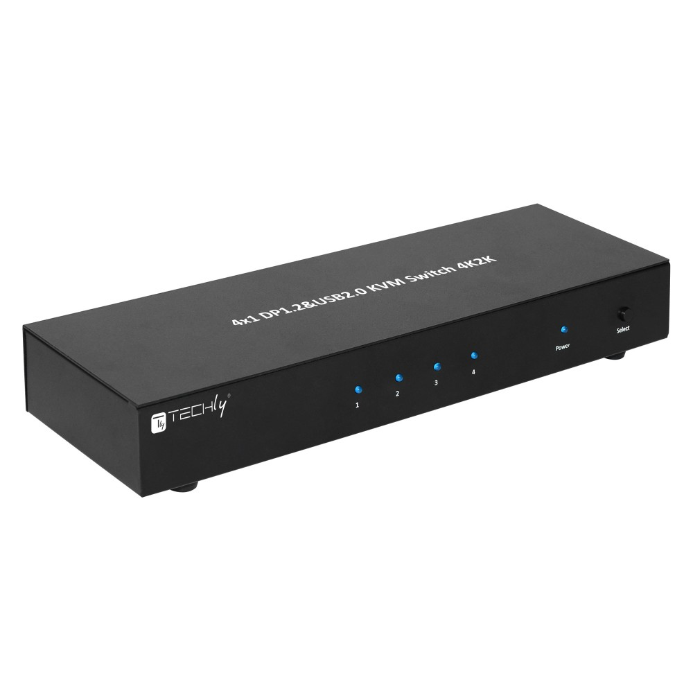 Techly IDATA DP-KVM4 KVM-switch Rack-montage Zwart - Afbeelding 6