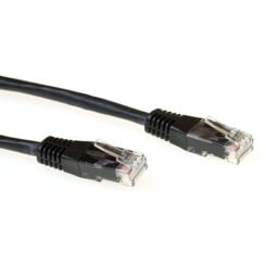 ACT Zwarte 3 meter LSZH U/UTP CAT6A patchkabel met RJ45 connectoren - Afbeelding 2