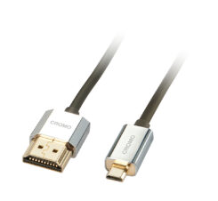 Lindy 41680 HDMI kabel 0,5 m HDMI Type A (Standaard) HDMI Type D (Micro) Zwart, Zilver - Afbeelding 2