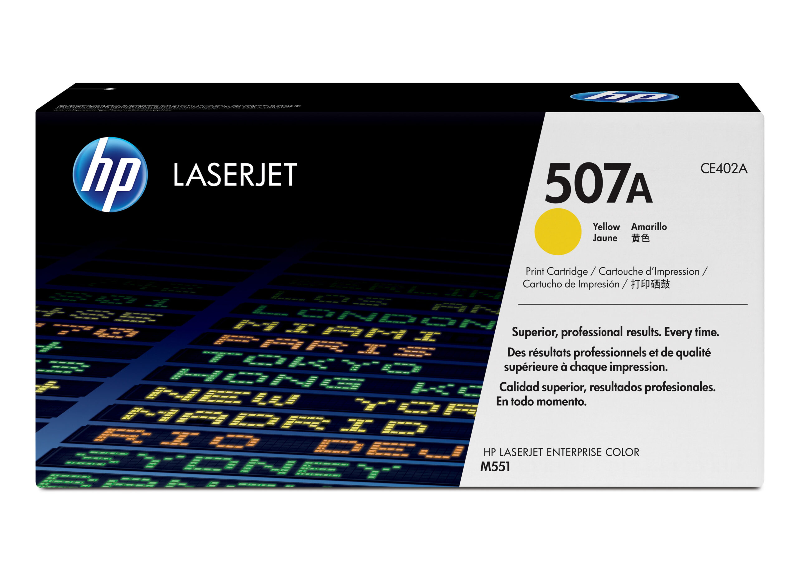 HP 507A originele gele LaserJet tonercartridge - Afbeelding 2