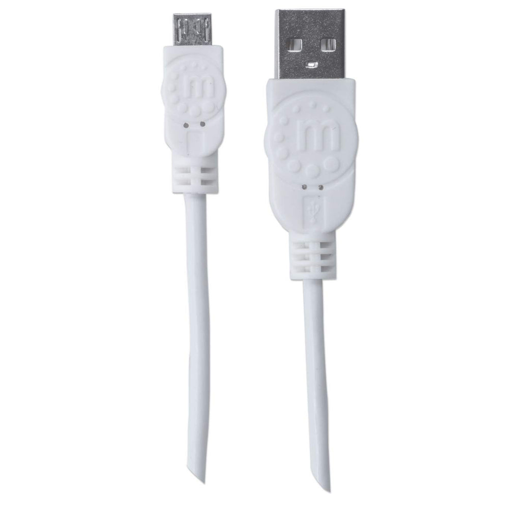 Manhattan 324069 USB-kabel USB 2.0 1,8 m USB A Micro-USB B 0,48 Gbit/s Wit - Afbeelding 5