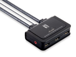 LevelOne KVM-0290 KVM-switch Zwart, Grijs