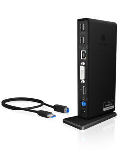 ICY BOX IB-DK2241AC Bedraad USB 3.2 Gen 1 (3.1 Gen 1) Type-A Zwart - Afbeelding 2