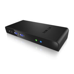 ICY BOX IB-DK2241AC Bedraad USB 3.2 Gen 1 (3.1 Gen 1) Type-A Zwart - Afbeelding 6