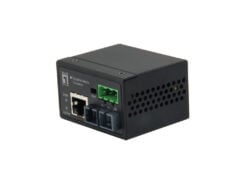 LevelOne IEC-4001 netwerk media converter 100 Mbit/s Multimode Zwart
