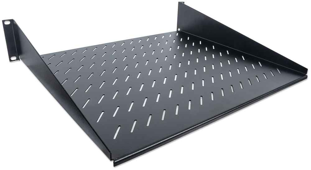 Intellinet 19" cantilever plank, 2U, 2-punts frontmontage, diepte 400 mm, geventileerd, max. 25 kg, zwart, 3 jaar garantie - Afbeelding 3