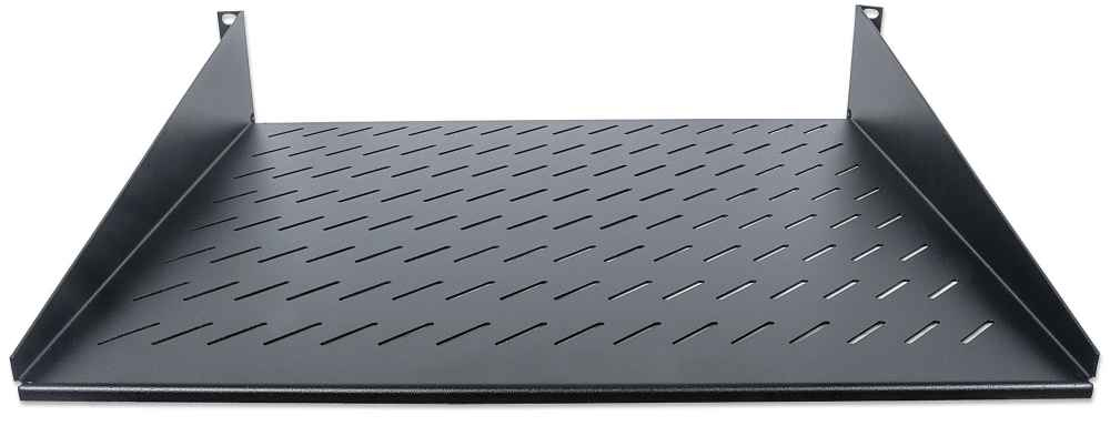 Intellinet 19" cantilever plank, 2U, 2-punts frontmontage, diepte 400 mm, geventileerd, max. 25 kg, zwart, 3 jaar garantie - Afbeelding 4
