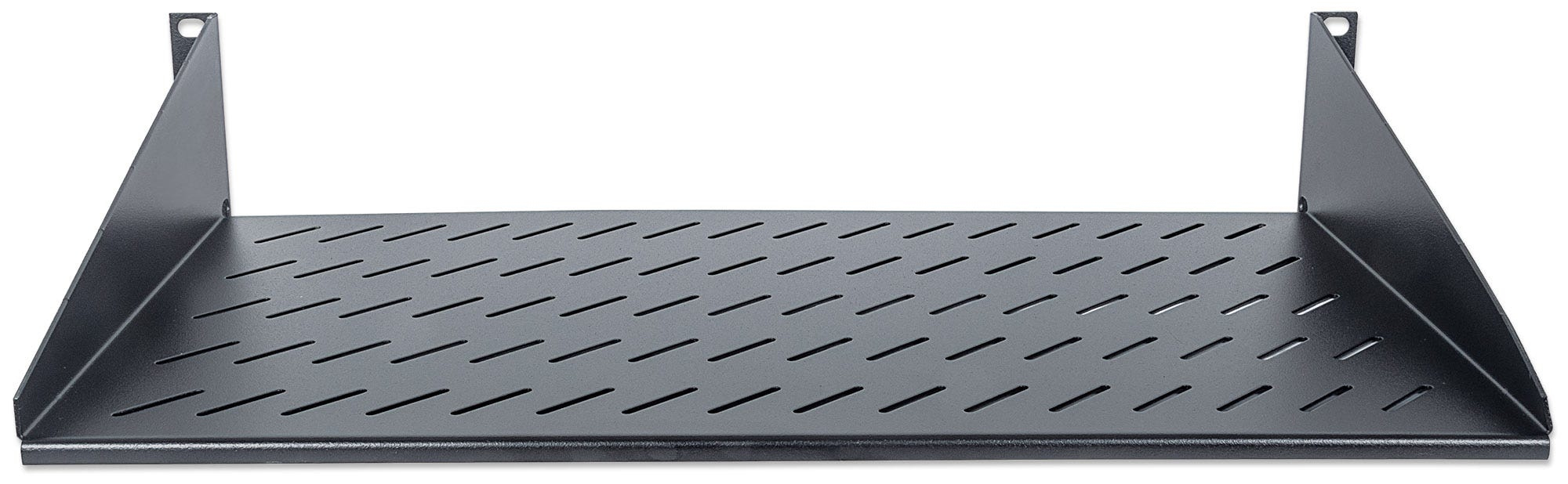 Intellinet 19" cantilever plank, 2U, 2-punts frontmontage, diepte 250 mm, max. 25 kg, zwart, 3 jaar garantie - Afbeelding 4