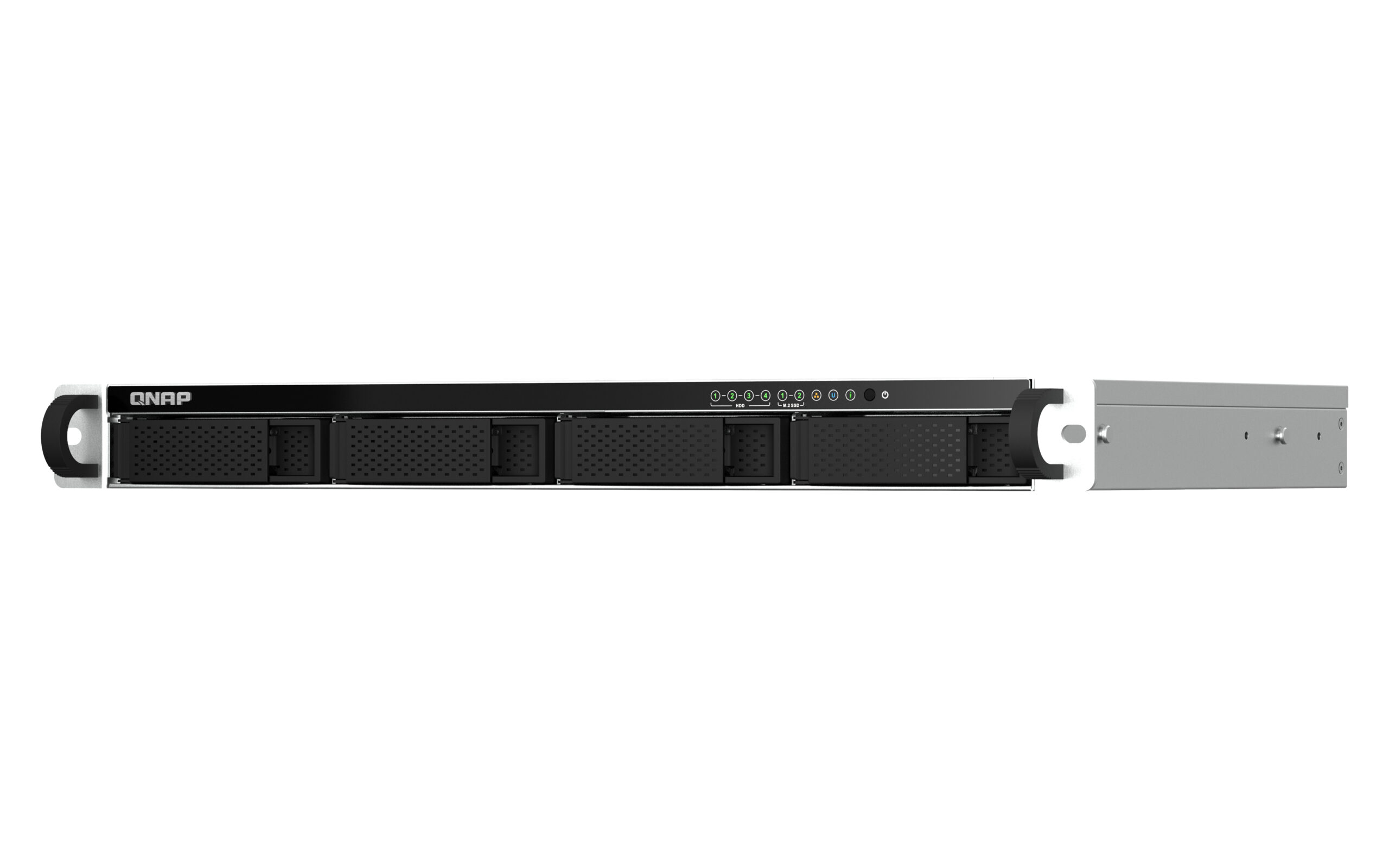 QNAP TS-464eU NAS Rack (1U) Intel® Celeron® N5095 8 GB DDR4 0 TB QNAP Turbo System Aluminium, Zwart - Afbeelding 6