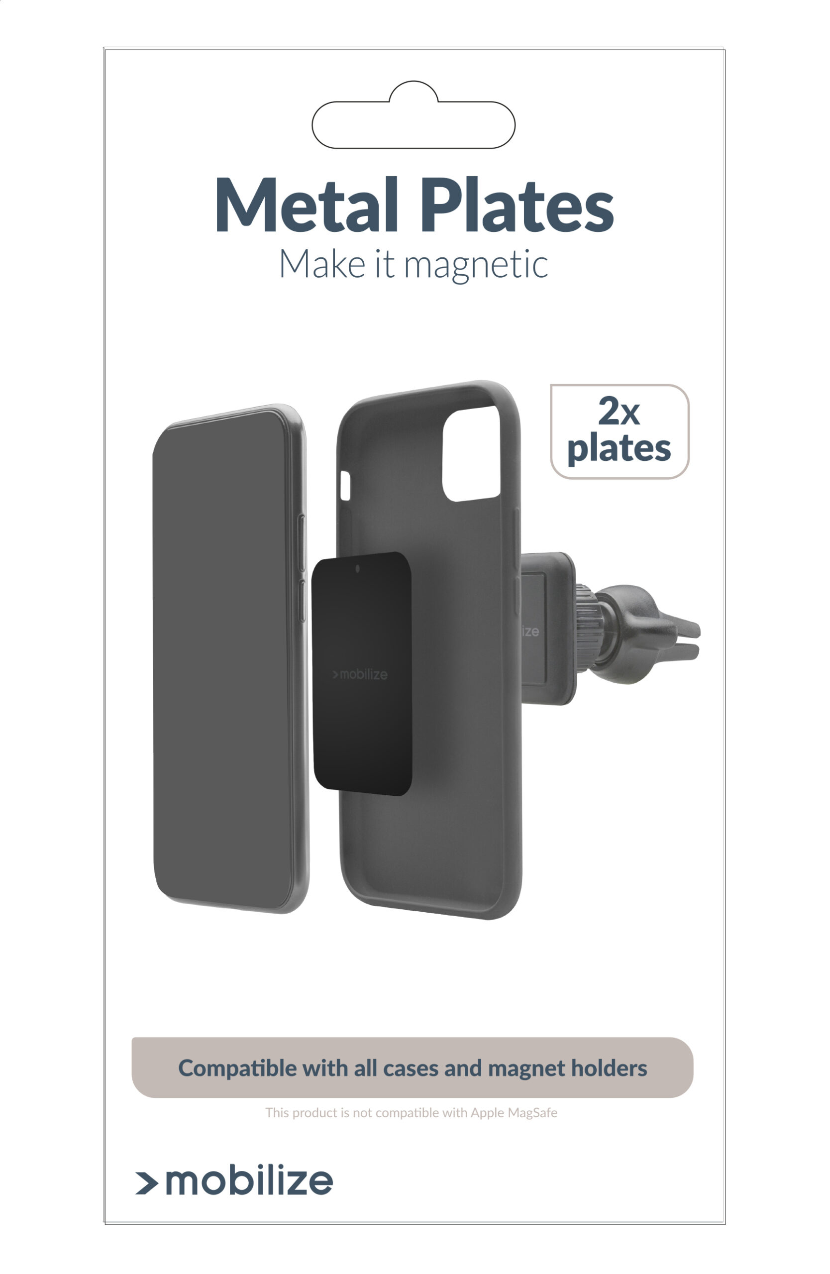 Mobilize Metal Plates 2-Pack Black - Afbeelding 4