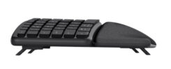 Trust Keyra Ergonomisch Draadloos Toetsenbord - Ergonomisch toetsenbord – USB en Bluetooth verbinding – QWERTY US International – Zwart - Afbeelding 7