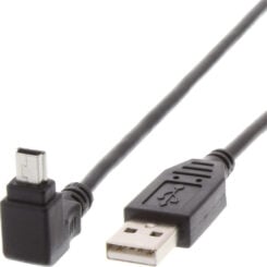 Techly 1.8m USB - Mini USB M/M USB-kabel USB 2.0 1,8 m USB A Mini-USB B 0,48 Gbit/s Zwart
