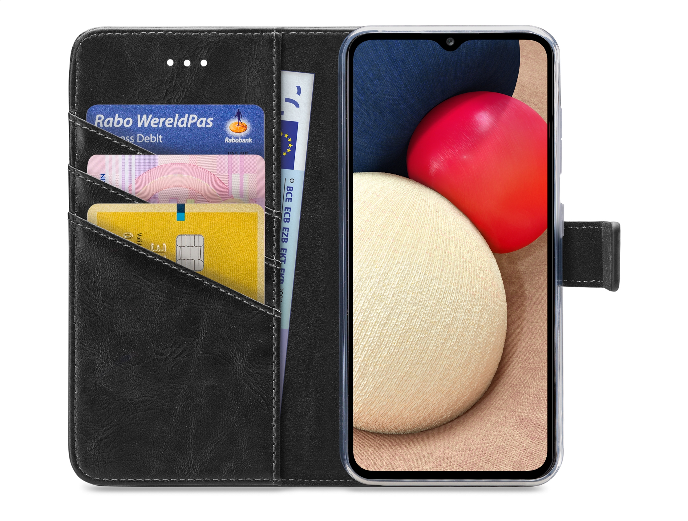 My Style Flex Wallet for Samsung Galaxy A02s Black - Afbeelding 2