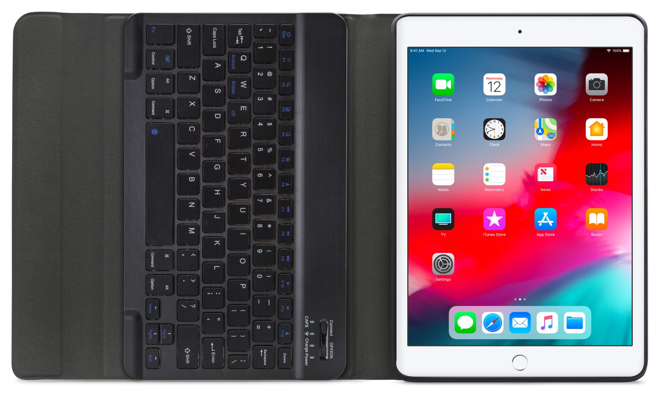 Mobilize Detachable Bluetooth Keyboard Case Apple iPad Air/Air 2/Pro 9.7/9.7 2017/2018 Black QWERTY - Afbeelding 3
