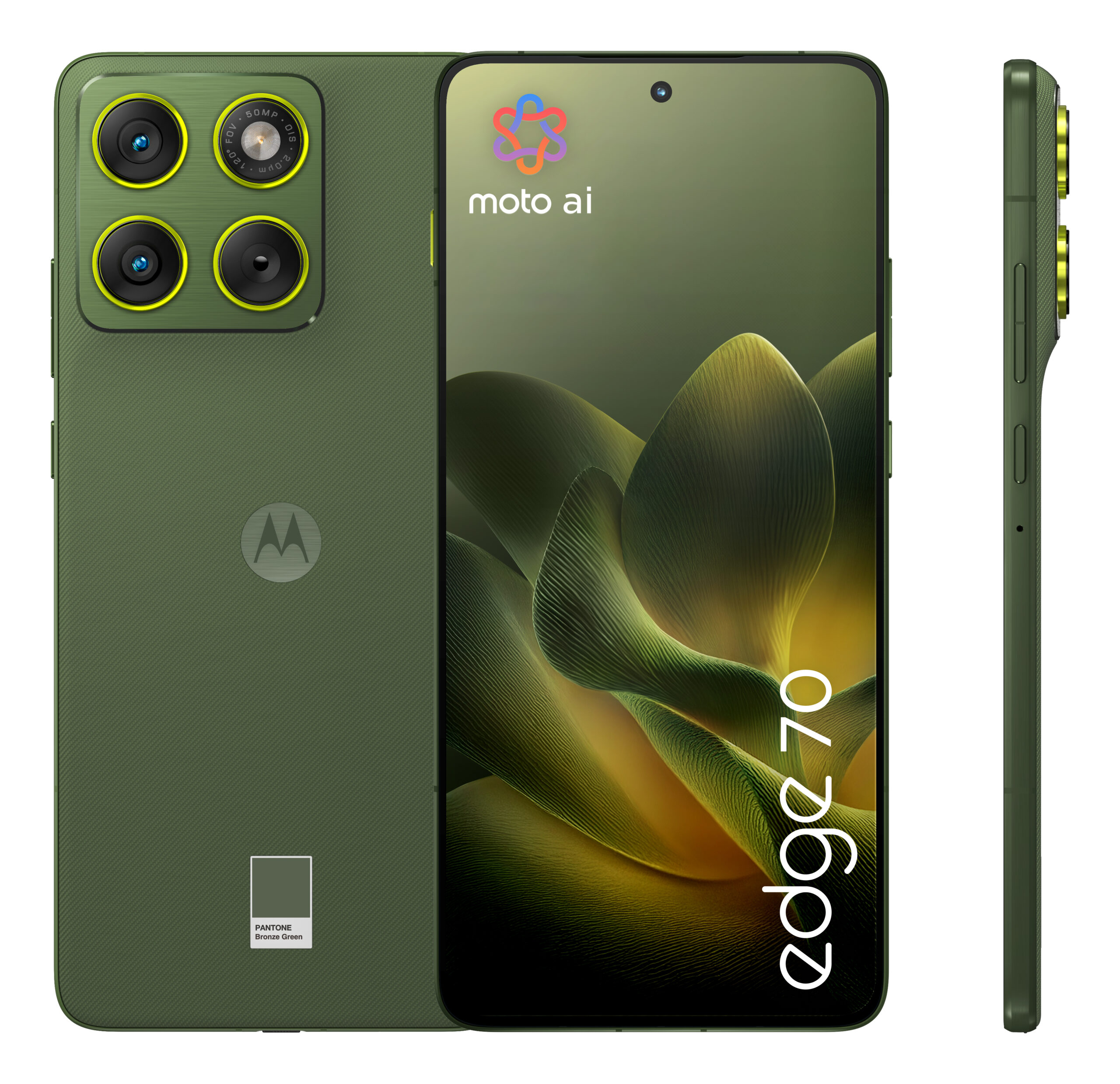 Motorola edge 70 17 cm (6.7") Dual SIM Android 16.0 5G USB Type-C 12 GB 512 GB 4800 mAh Groen - Afbeelding 3