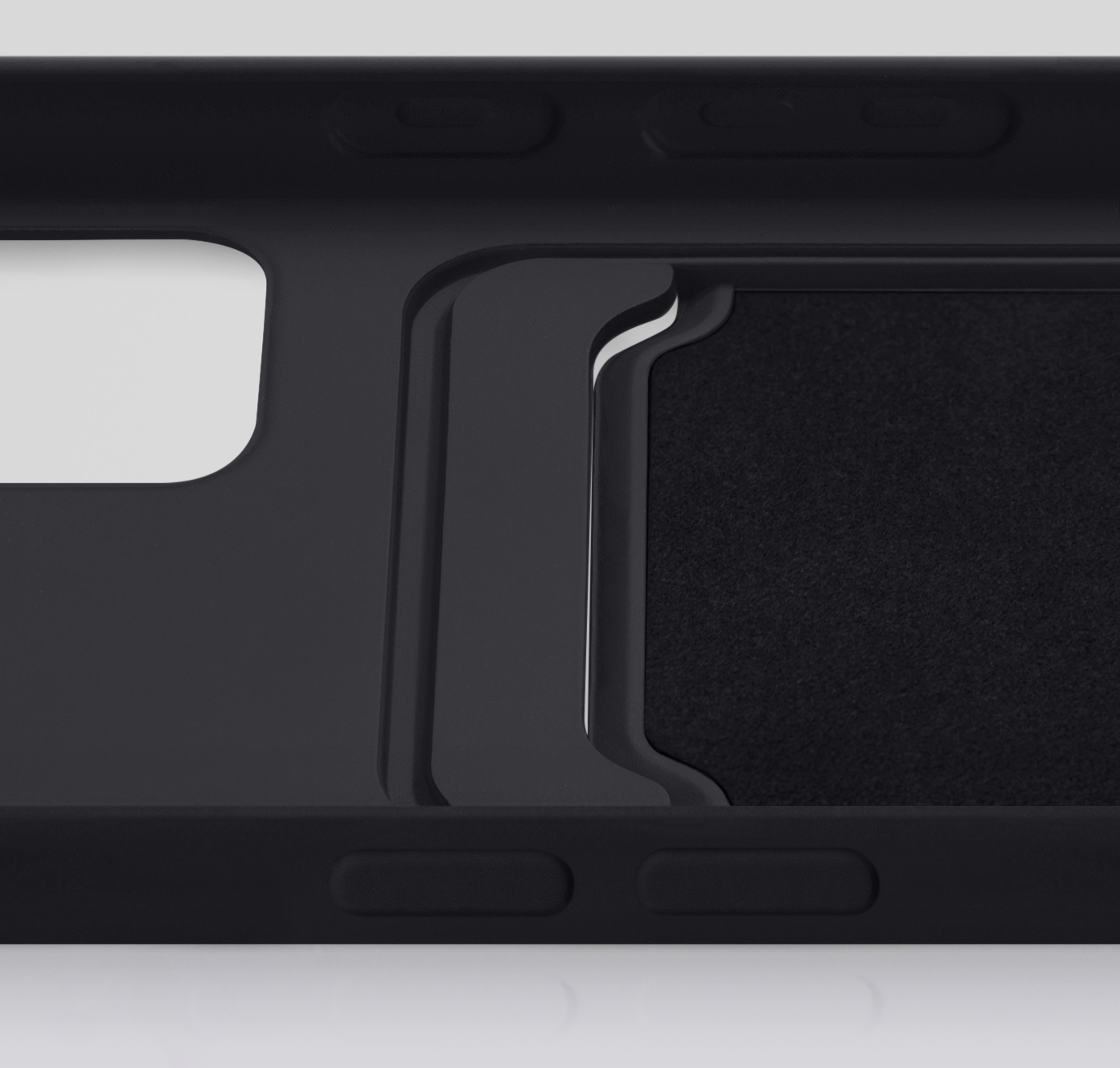 Mobilize Rubber Gelly Card Case Samsung Galaxy A52/A52 5G/A52s 5G Matt Black - Afbeelding 2