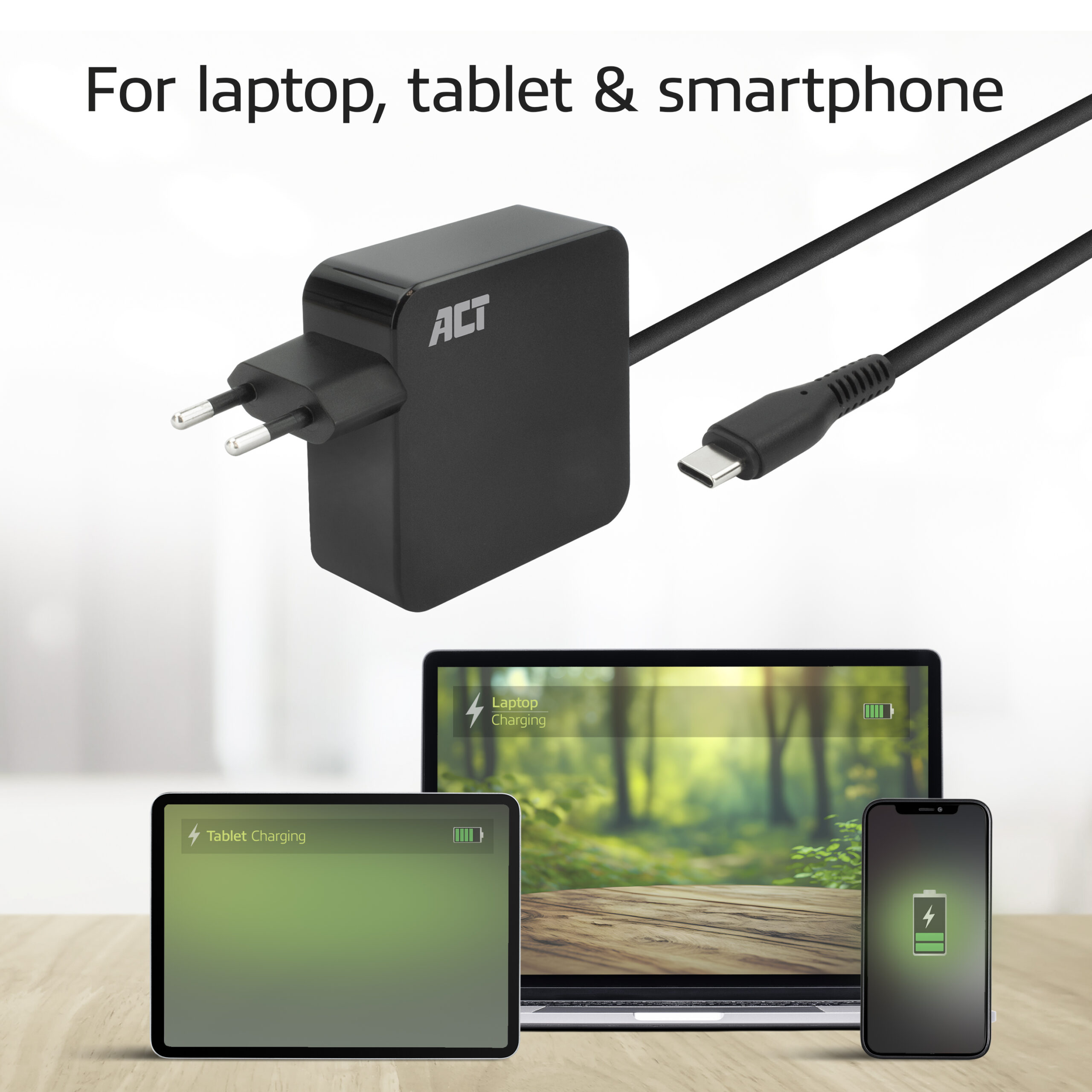 ACT USB-C laptoplader 65W met Power Delivery-profielen, 2 meter - Afbeelding 9