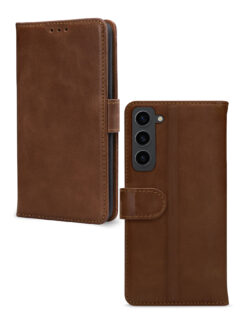Mobilize Leather Wallet Samsung Galaxy S23 5G Brown