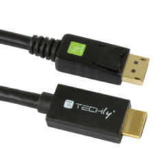 Techly ICOC DSP-H12-020 video kabel adapter 2 m DisplayPort HDMI Zwart - Afbeelding 5