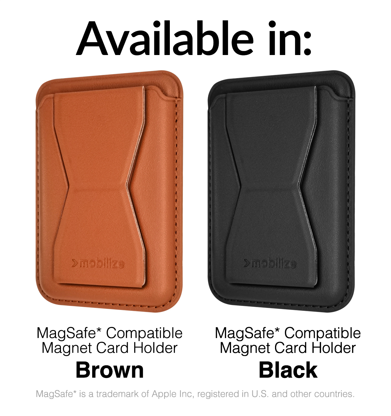 Mobilize Magsafe Compatible Magnet Card Holder Black - Afbeelding 3