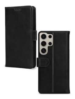Mobilize Leather Wallet Samsung Galaxy S24 Ultra 5G Black