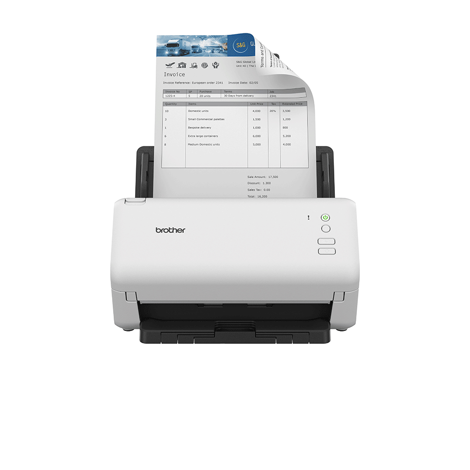 Brother ADS-4100 scanner ADF-scanner 600 x 600 DPI A4 Zwart, Wit - Afbeelding 2