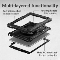 Mobilize Rotating Defender Case Stand Function for Apple iPad Air 11 (2024/2025/2026) Black - Afbeelding 3