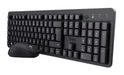 Trust TKM‑360 Draadloos toetsenbord+muis set – business model – RF draadloos – QWERTY – Inclusief muis – Zwart