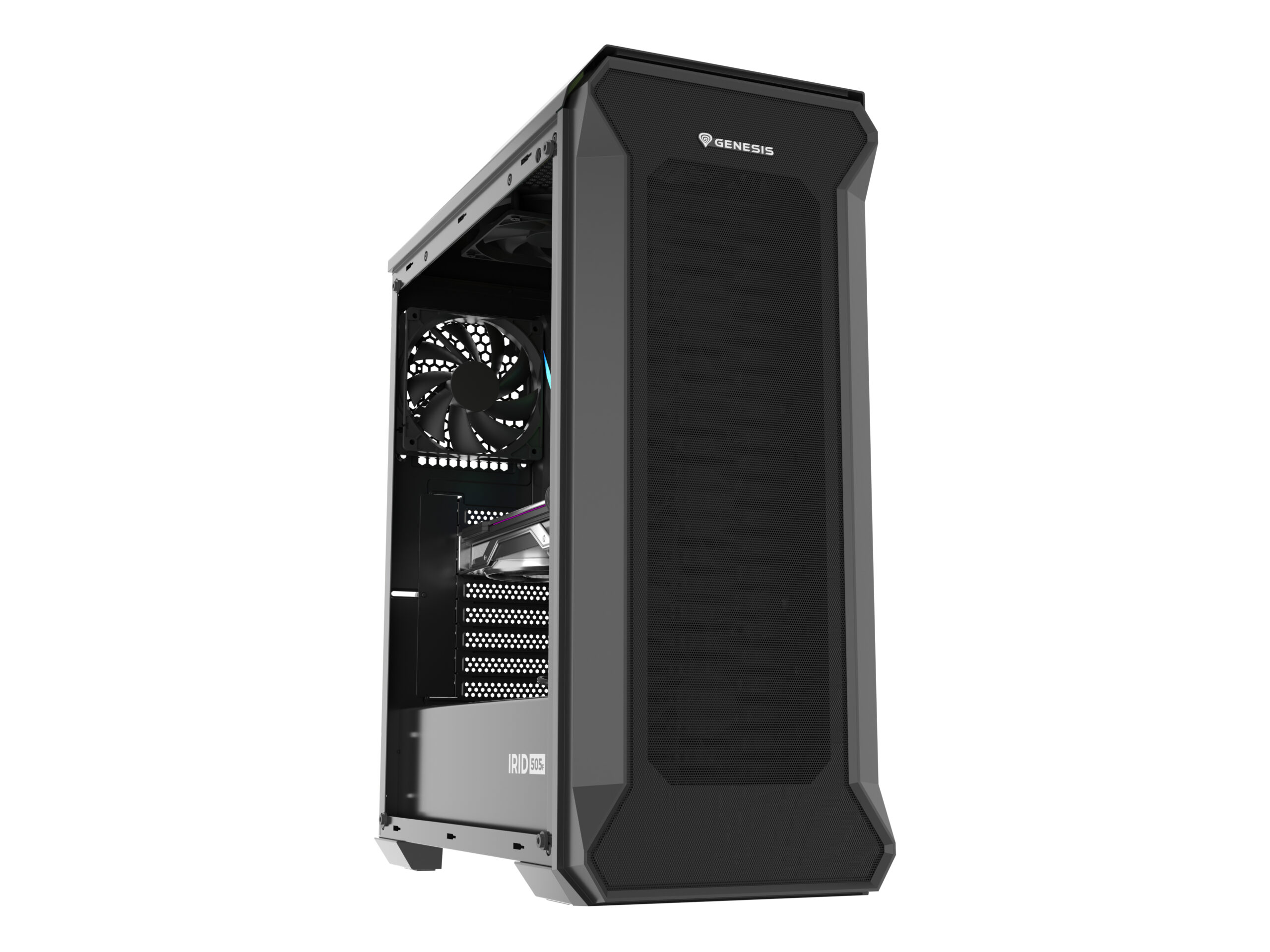 GENESIS Irid 505F Midi Tower Zwart - Afbeelding 12