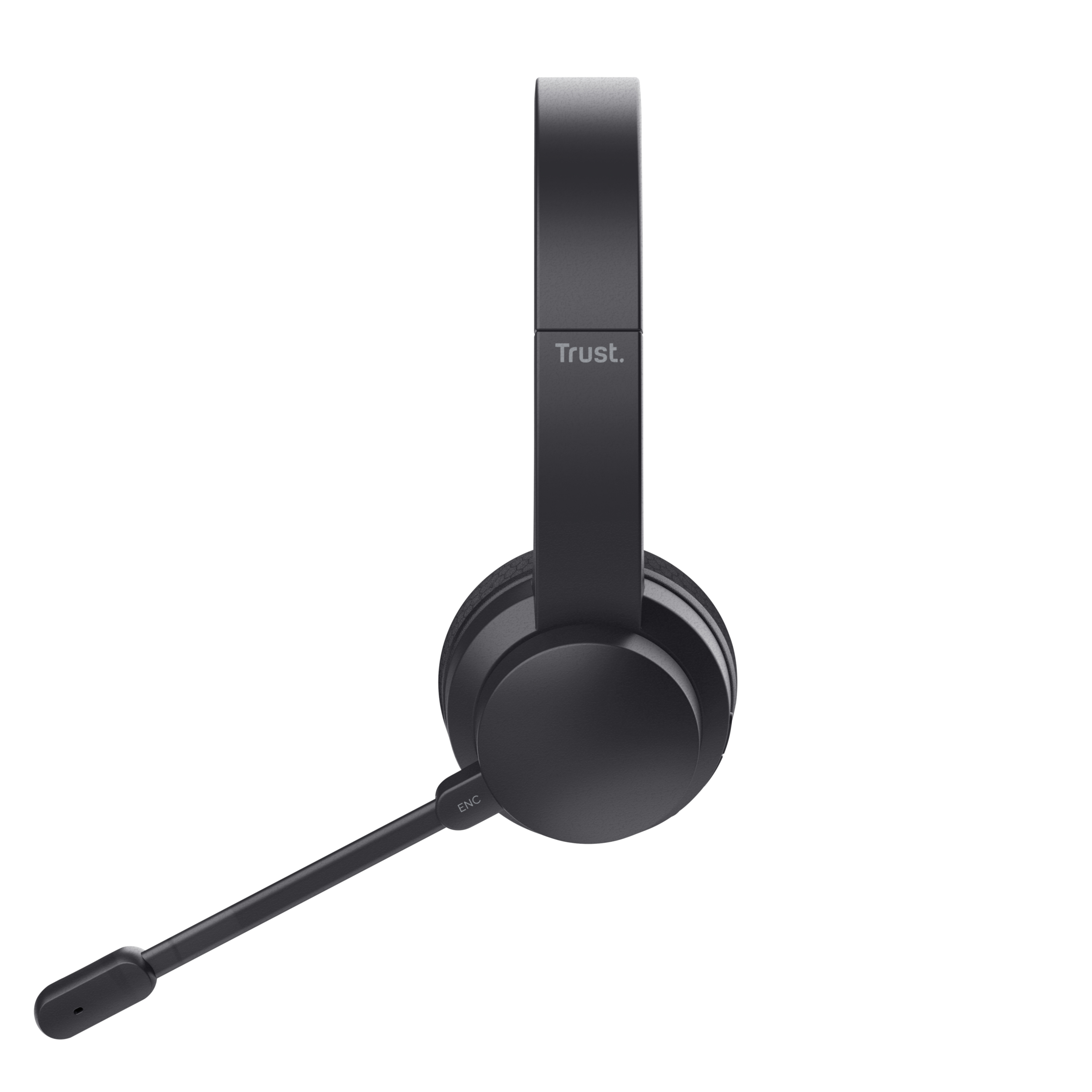 Trust Ayda Draadloze Headset - Bluetooth headset – USB-C aansluiting – Zwart - Afbeelding 5