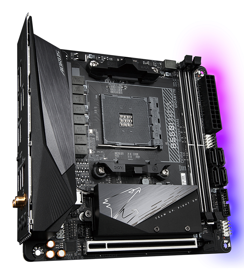 GIGABYTE B550I AORUS PRO AX moederbord AMD B550 Socket AM4 mini ITX - Afbeelding 4