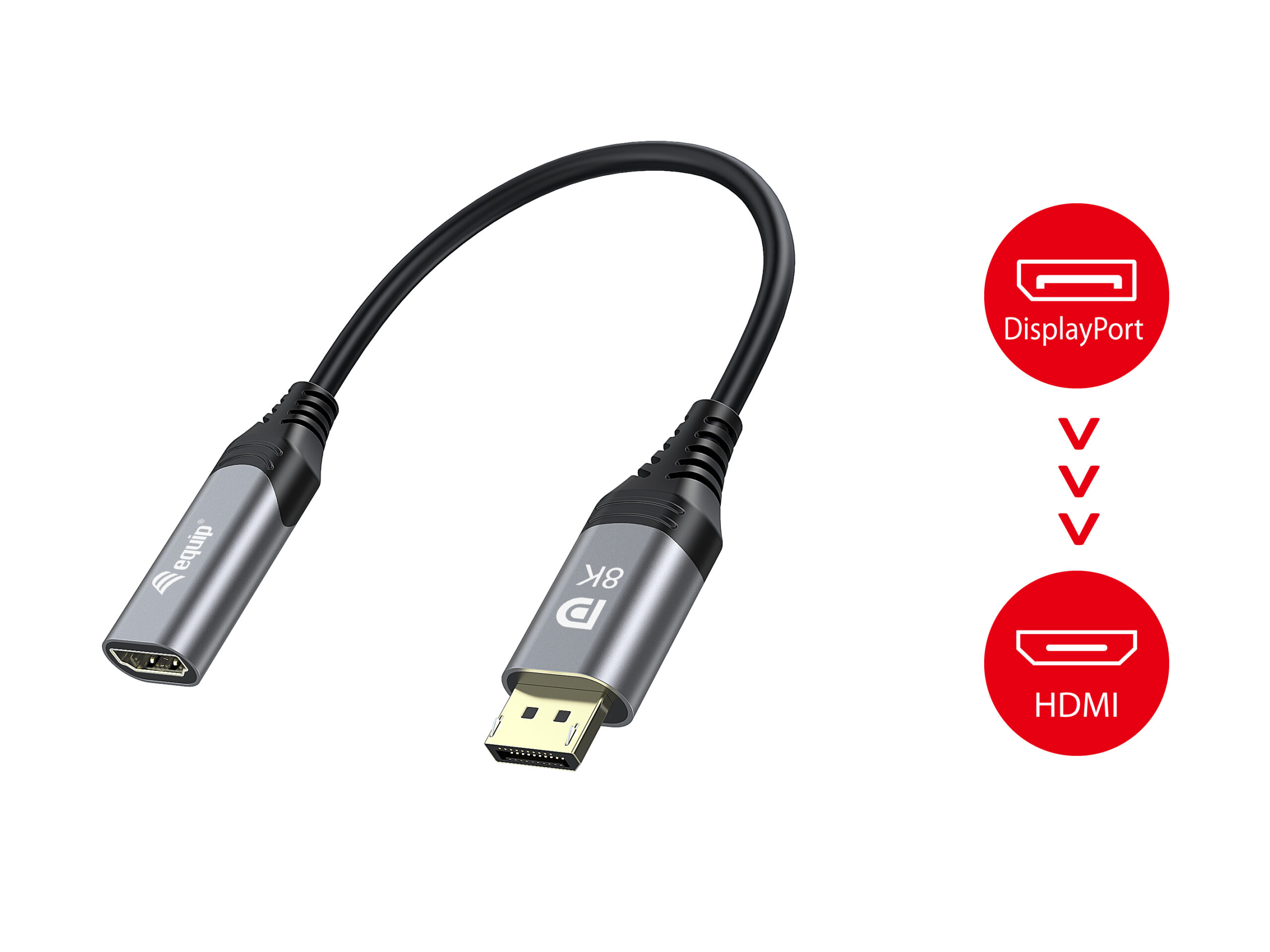 Equip DisplayPort 1.4 naar HDMI adapter, 8K/60Hz - Afbeelding 6