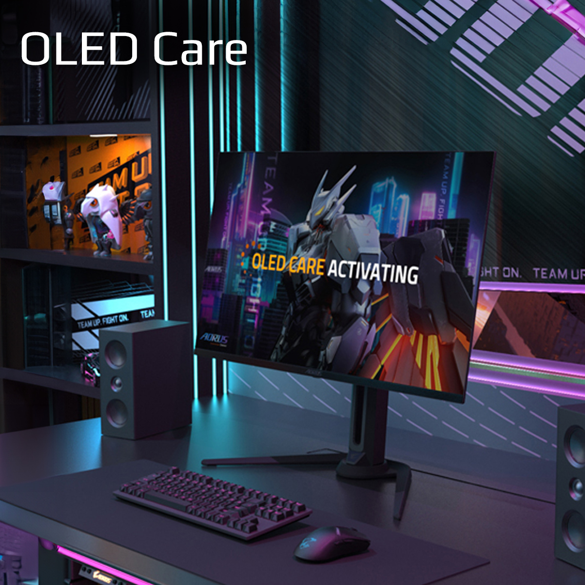 GIGABYTE AORUS FO32U EK computer monitor 80 cm (31.5") 3840 x 2160 Pixels 4K Ultra HD OLED Zwart - Afbeelding 15
